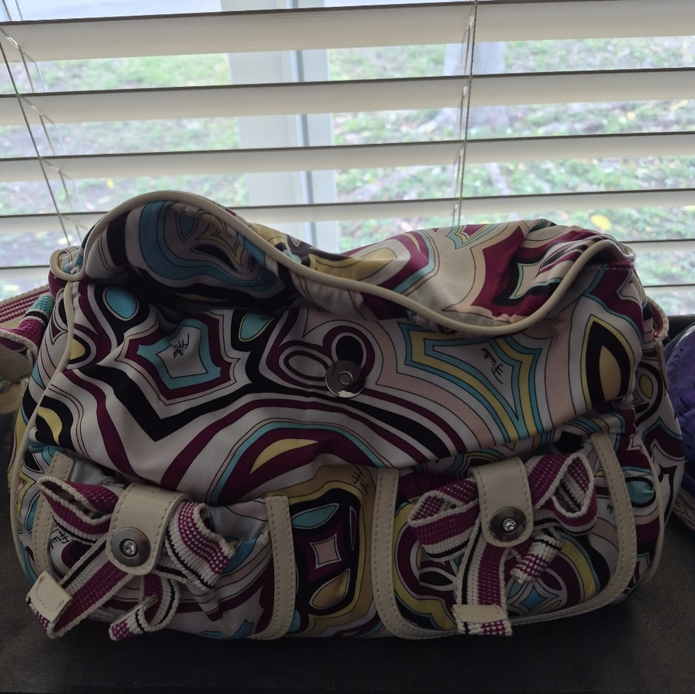 Emilio Pucci Vibrant Geometric Shoulder Bag - Picture 9 of 12